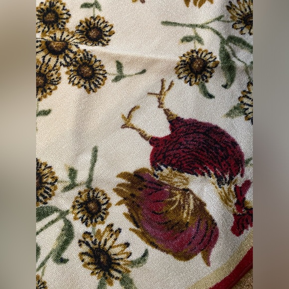 Circular round rug rustic  house rooster - Picture 4 of 5